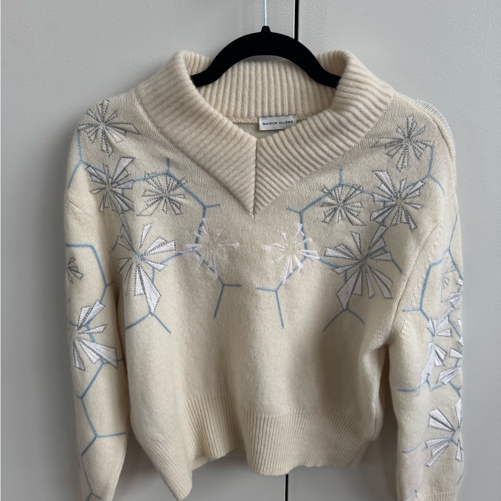 MAISON ULLENS Cream Wool Sweater